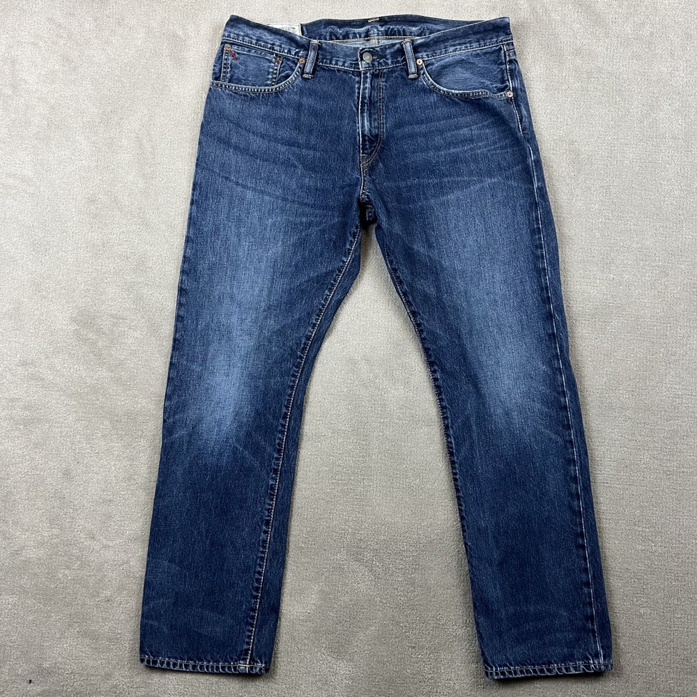 Polo Ralph Lauren Jeans Mens 36x32 Straight Leg Medium Wash Blue Denim RL 67